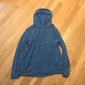 Blue hooded sweater